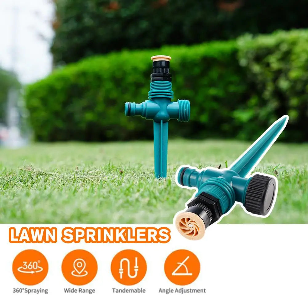 360° Ground Plug Garden Sprinkler – Automatic Irrigation System