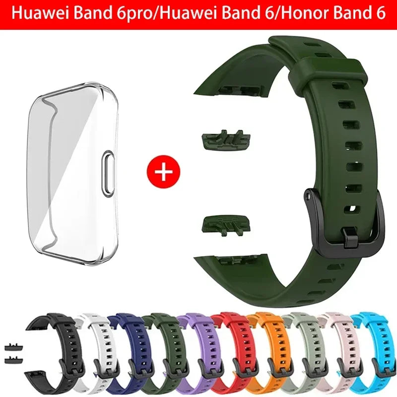 Silicone Sport Band Strap for Huawei Band 6 & Honor Band 6