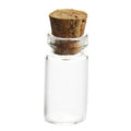 10-Pack Mini Cork Glass Bottles Vials 24x12mm – Craft & Jewelry