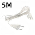 Transparent EU Plug Extension Cord for Fairy & LED String Lights