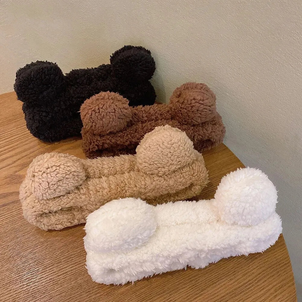 Cute Bear Hair Band Women's Face Wash Facial Mask Makeup Headwear