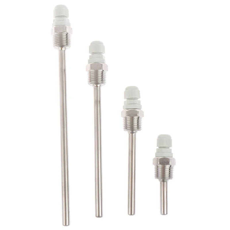 Stainless Steel Thermowell 1/2" NPT | 50–200mm Temperature Sensor