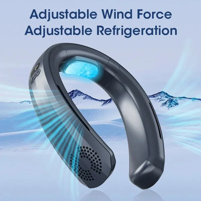 Bladeless Neck Fan Wireless USB Rechargeable 4000mAh | 3-Speed