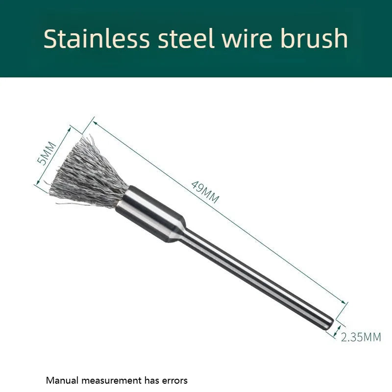 15-Pc Stainless Steel Wire Brush Set for Rotating Tools
