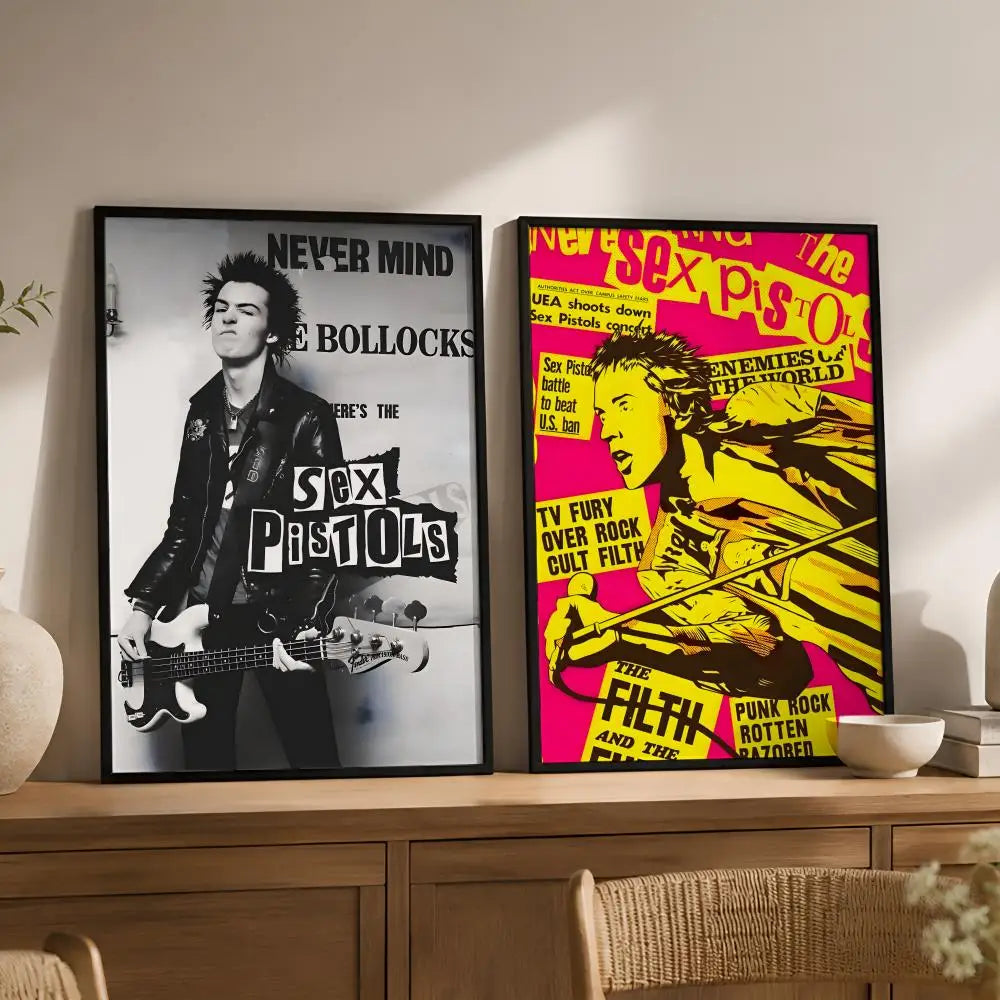 Sex Pistols Waterproof PVC Wall Poster – Peel & Stick HD Art