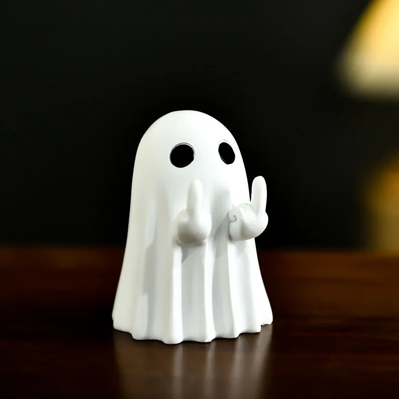 Halloween Cute Ghost Decoration Creative Middle Finger Table Ornament