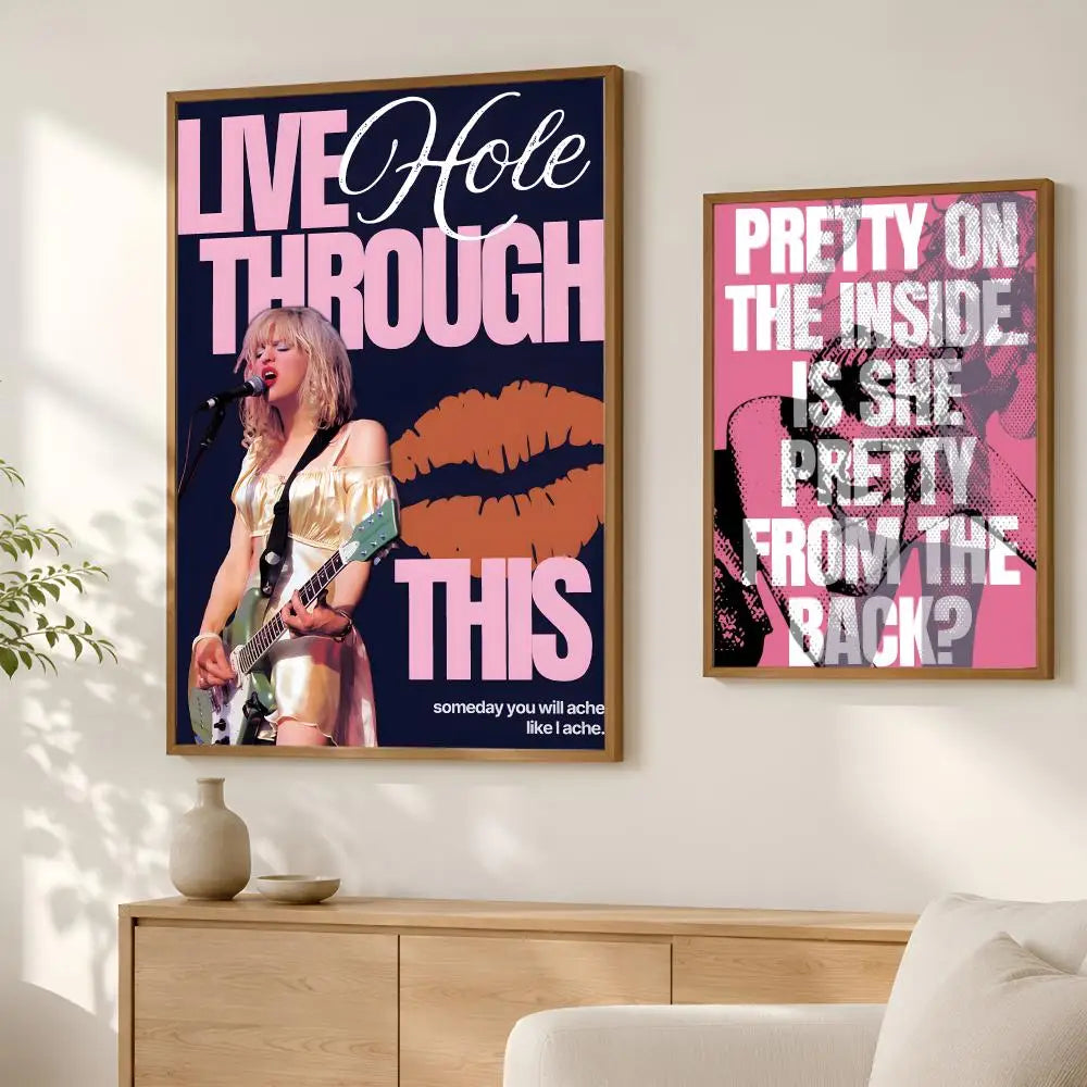 Band H-Hole Self-Stick HD PVC Wall Art Poster – Waterproof Decor