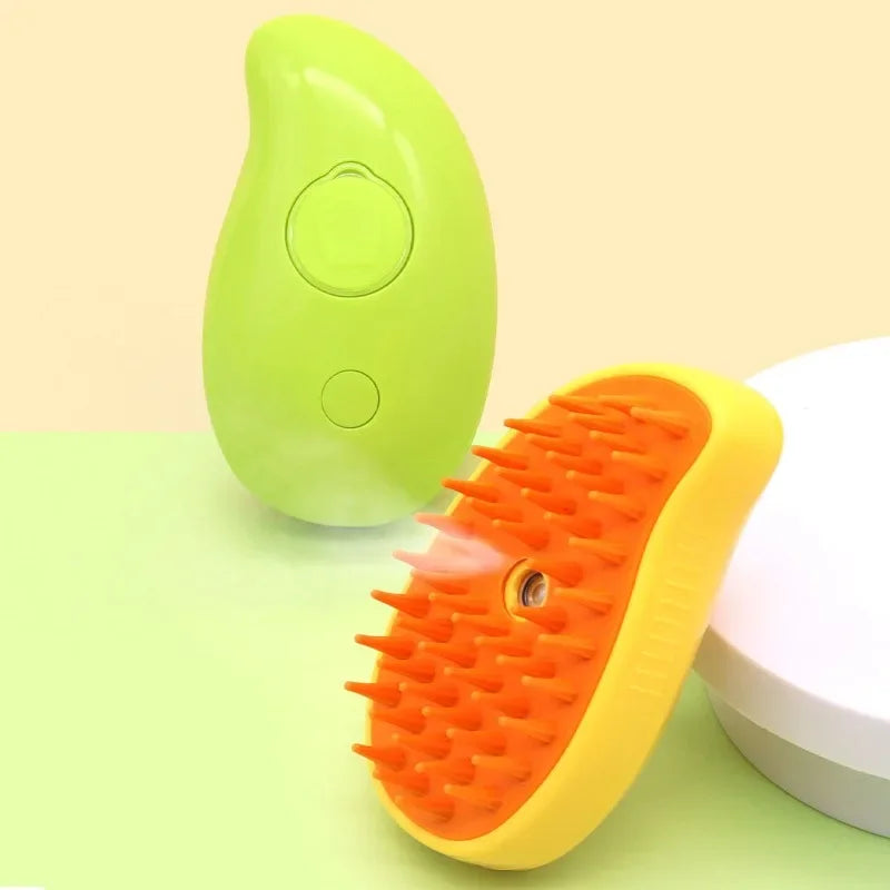 3-in-1 Electric Steam Brush & Massage Comb for Cats & Dogs