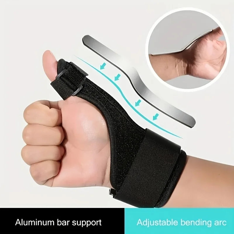 Adjustable Thumb & Wrist Brace | Aluminum Plate, Fits Both Hands