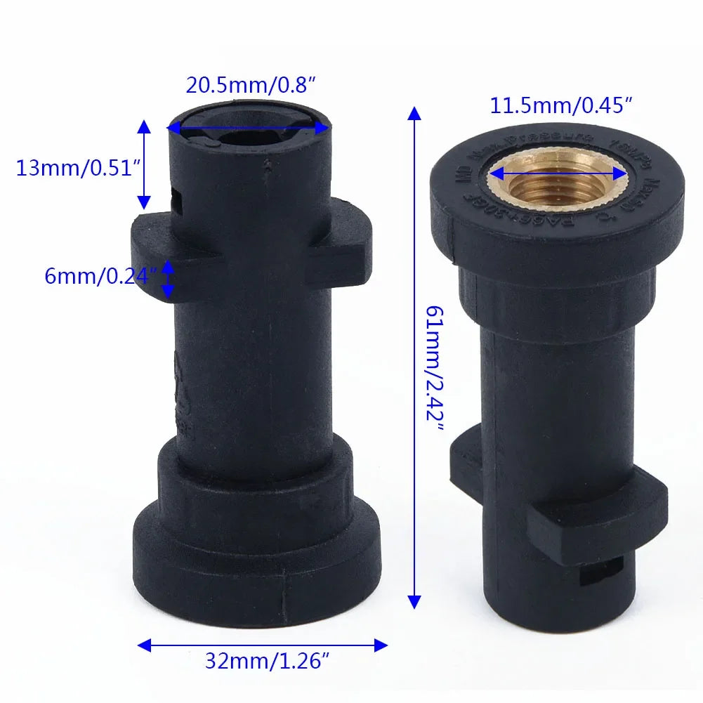 1/4" Bayonet Pressure Washer Adapter BSP Foam Lance Connector
