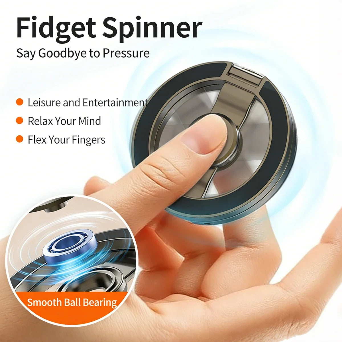 Magnetic Phone Ring Holder 360° Foldable MagSafe Stand