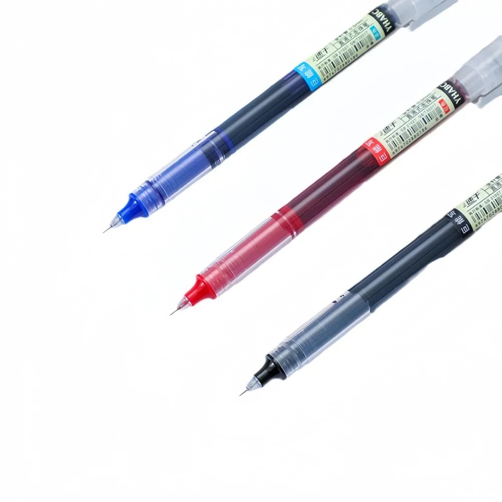 12-Pack 0.5mm Gel Ink Pens – Fast Drying, Large Capacity