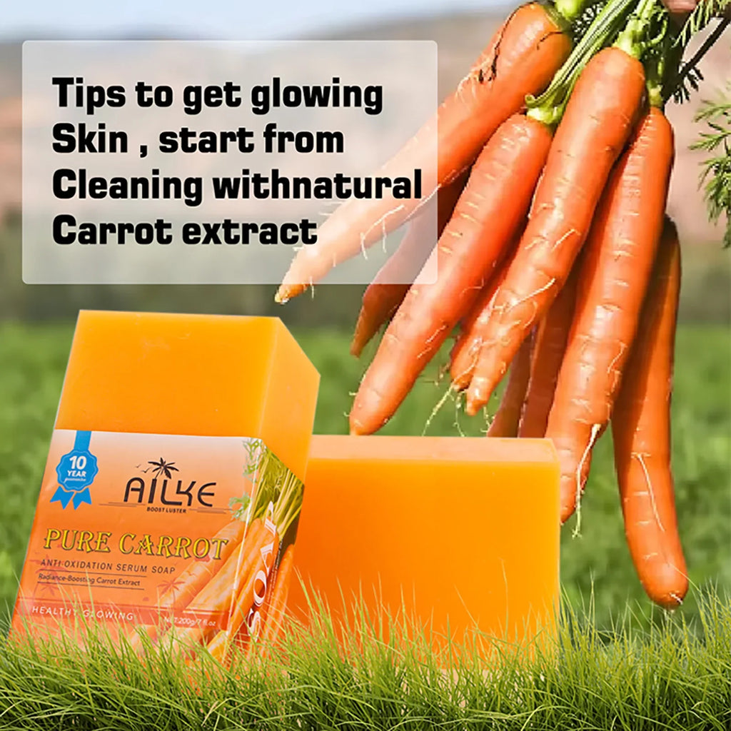 AILKE Carrot Vitamin C Brightening Soap Bar | All Skin Types
