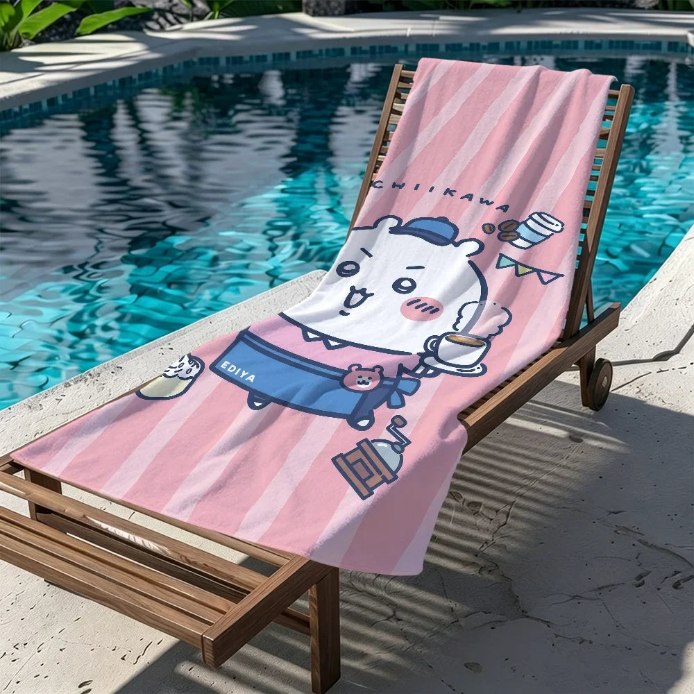 Chiikawa Quick-Dry Beach Towel | Soft, Cute & Multi-Use
