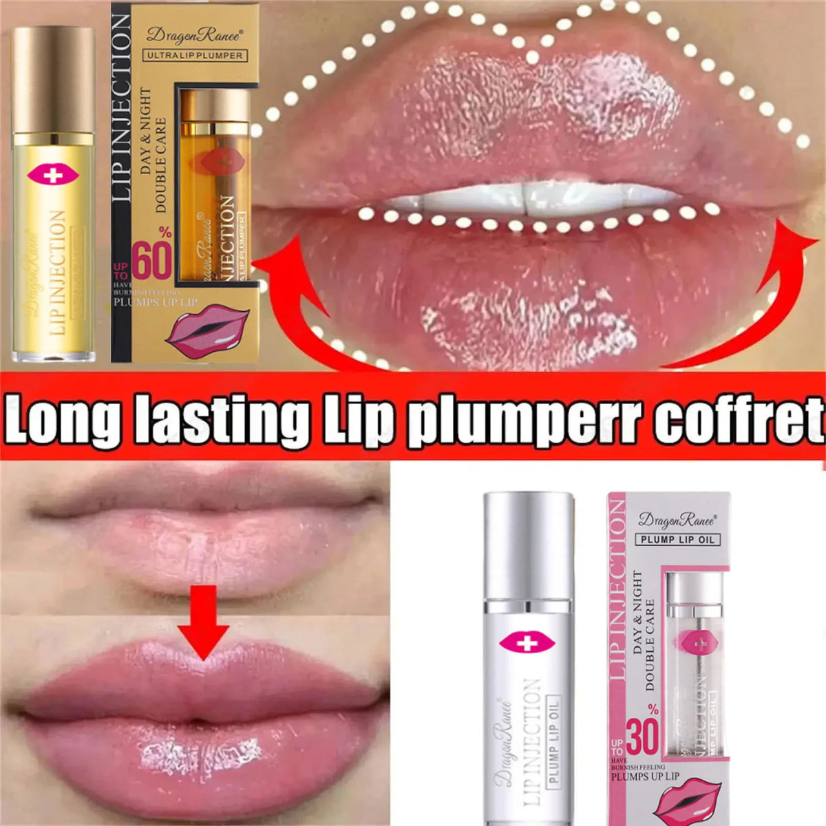 Lip Plumper Oil – Volumizing, Hydrating & Collagen Gloss