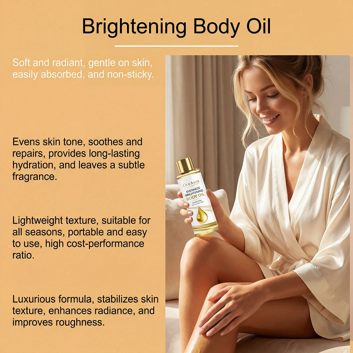 OceAura Vitamin E & Aloe Vera Glow Body Oil 100ml