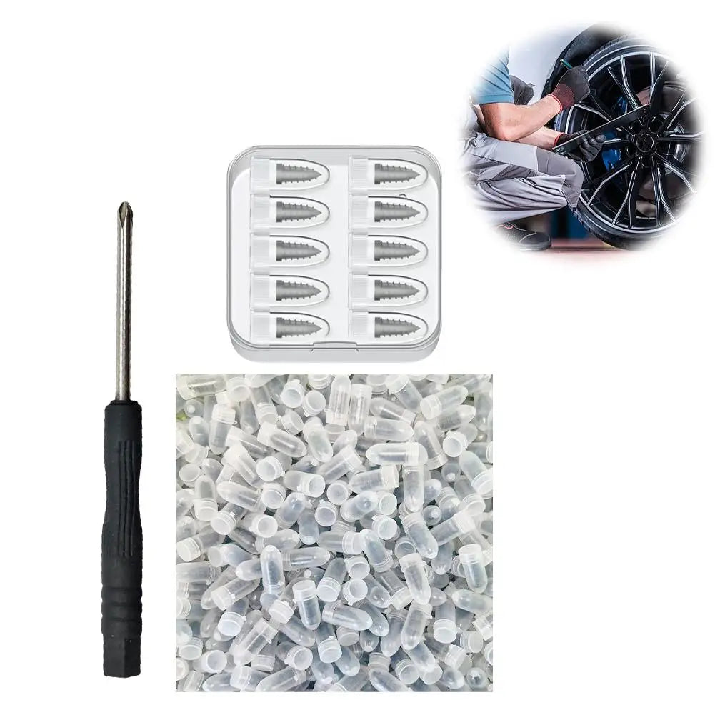 Tubeless Tire Repair Kit – Rubber Nail Screw Set Car & Truck