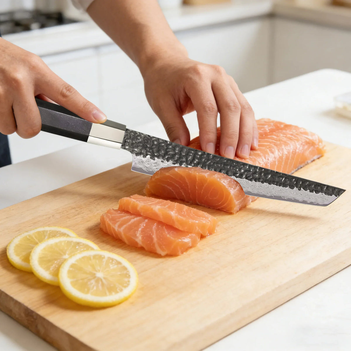 67-Layer Damascus Steel Sashimi & Fish Fillet Knife