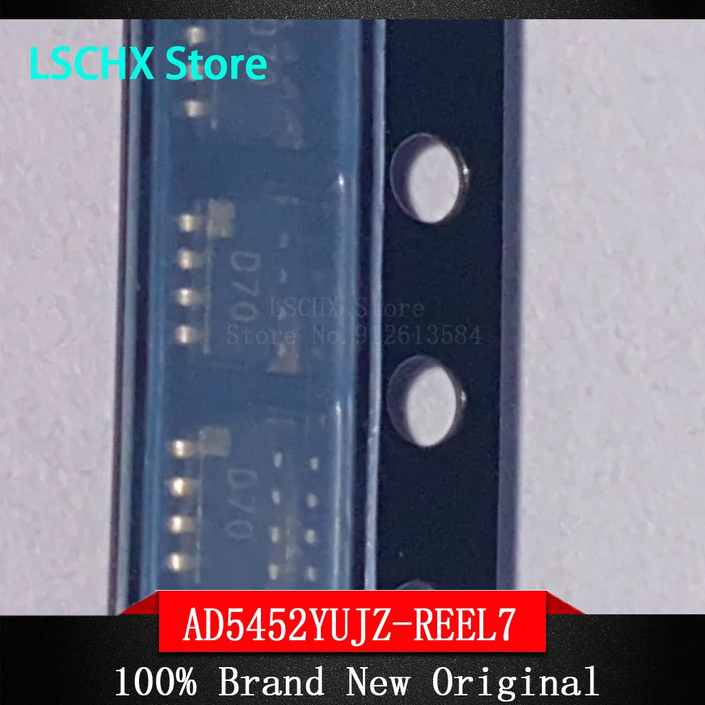 5pcs AD5452YUJZ-REEL7 12-Bit Multiplicative DAC Chip TSOT-23-8