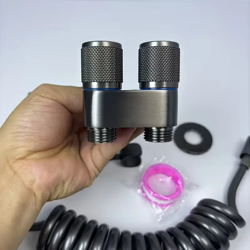 Wall-Mounted High-Pressure Toilet Spray Gun | Bathroom Cleaner