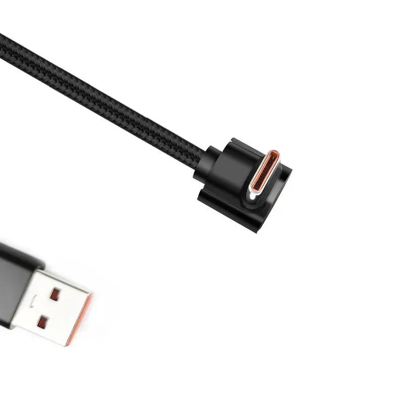 90° USB-C Fast Charging PD Cable – iPhone 15, Samsung, iPad