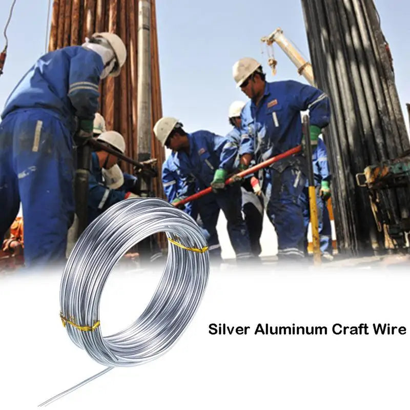 10M 1 5 Silver Aluminum Craft Wire Versatile Bendable Metal Making