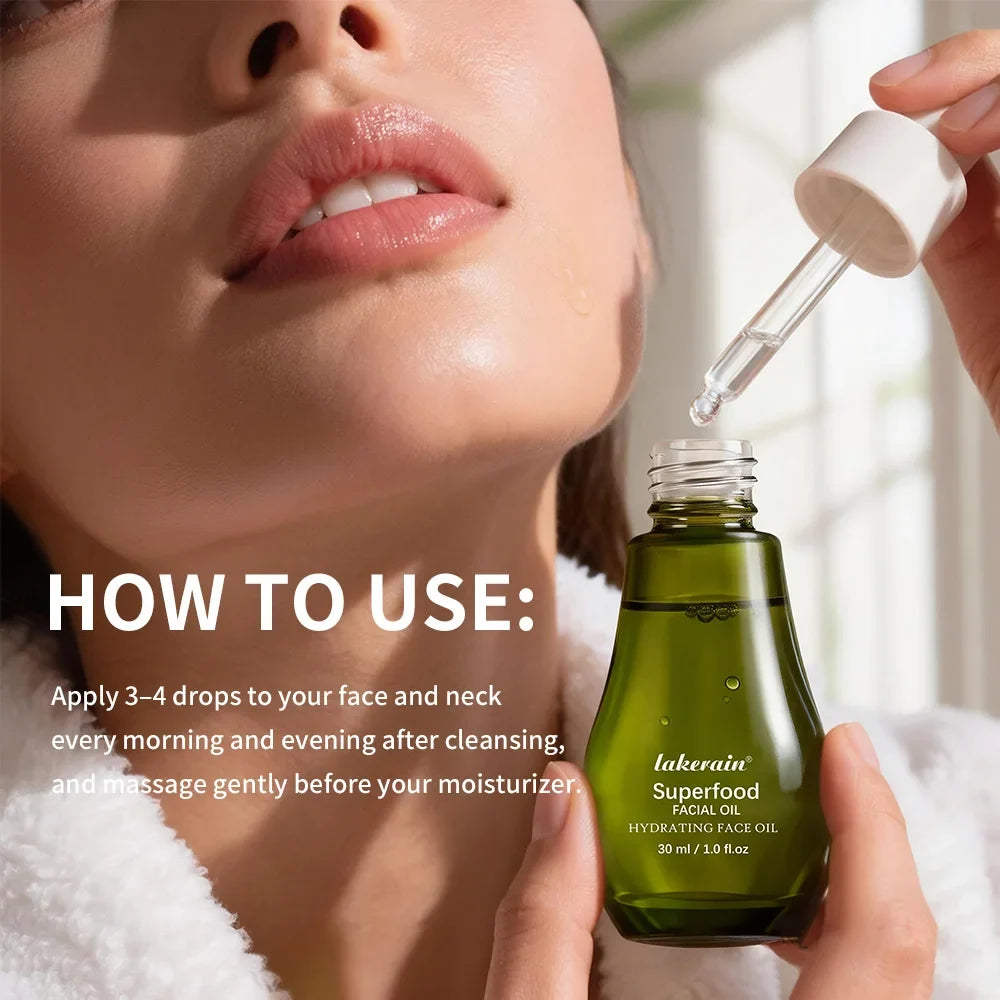 Lakerain Hydrating Facial Oil – Lightweight Nourishing Serum 30ml
