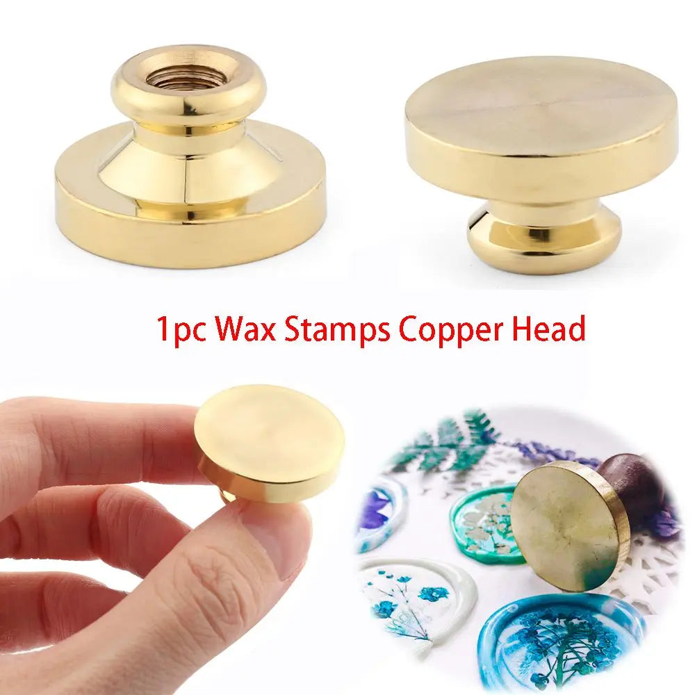 Retro Brass Sealing Wax Stamps Head Wooden Stamp Handle Rosewood Seal