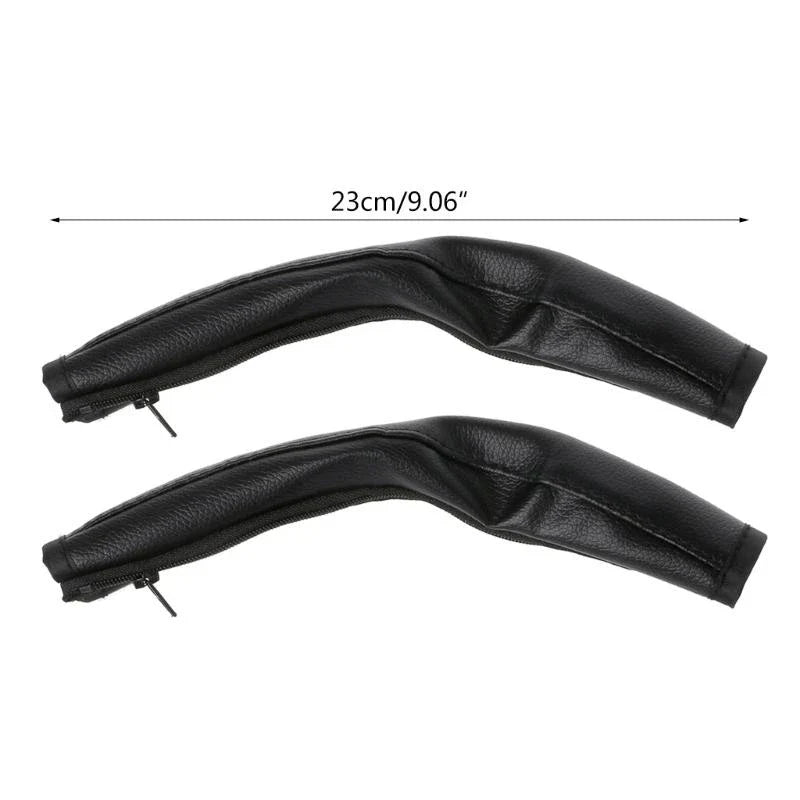 PU Leather Stroller Armrest Covers – 2pc Handle Protector Set