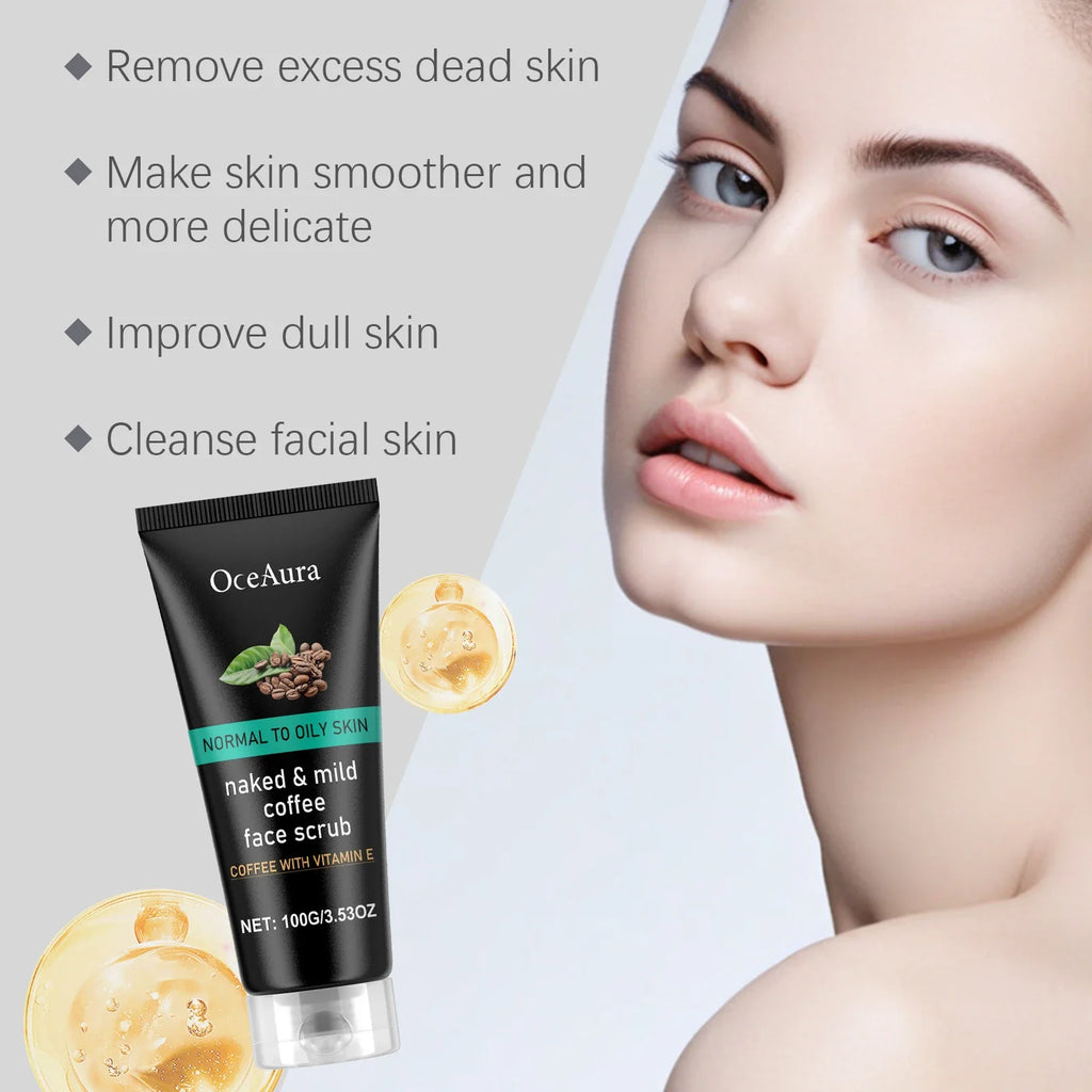 OceAura Coffee Exfoliating Facial Cleanser 100g | Clear Pores