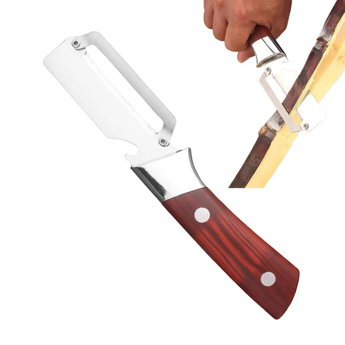 Stainless Steel Peeler Wooden Handle | Multifunctional Kitchen Tool