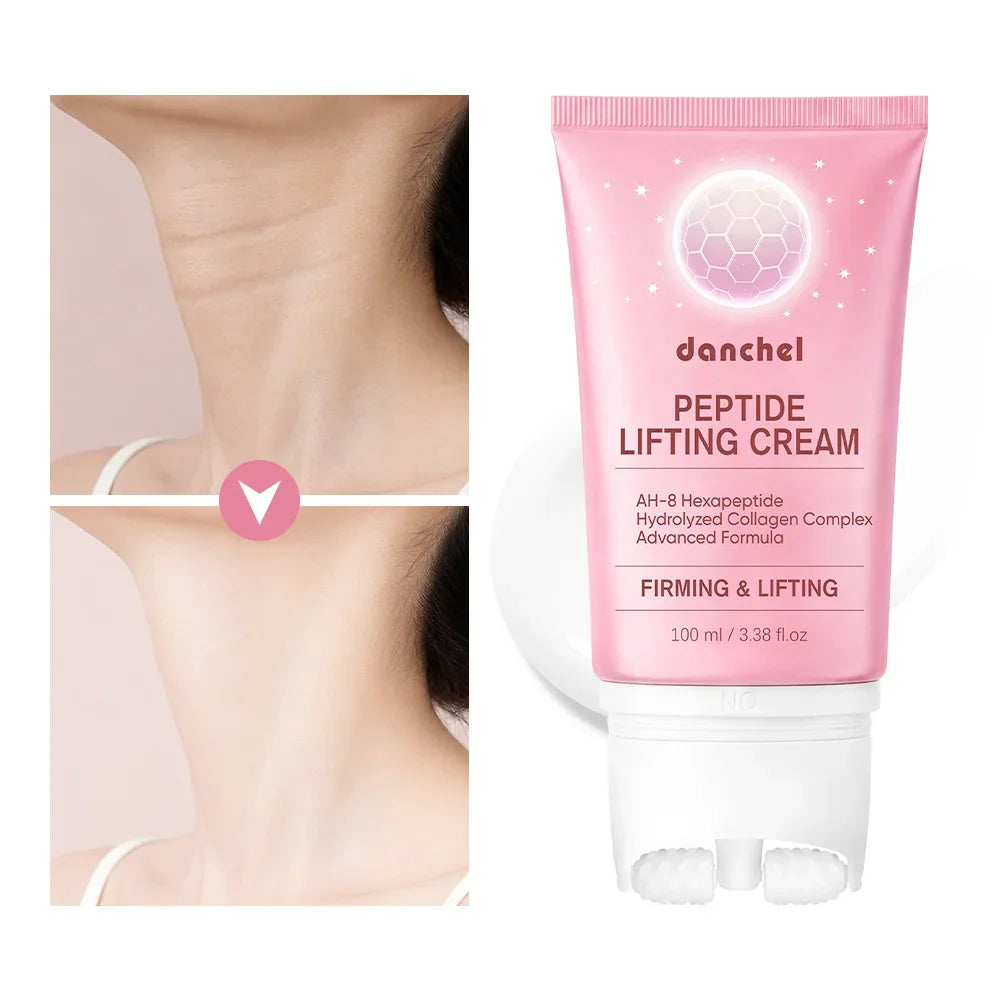AH-8 Hexapeptide Neck Firming Cream with Dual Roller