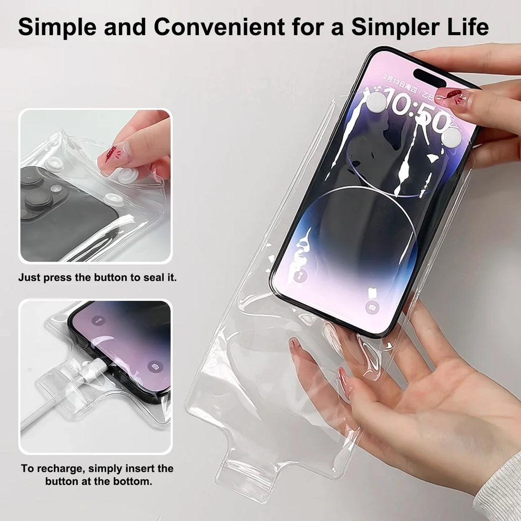 Waterproof Phone Pouch Bag – Clear Touch Screen Case 5/10 Pack