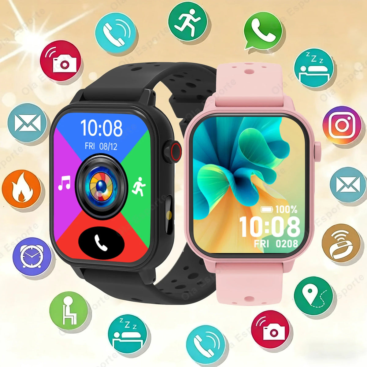 2026 Multifunctional Smart Watch Men Women Bluetooth Connected Phone
