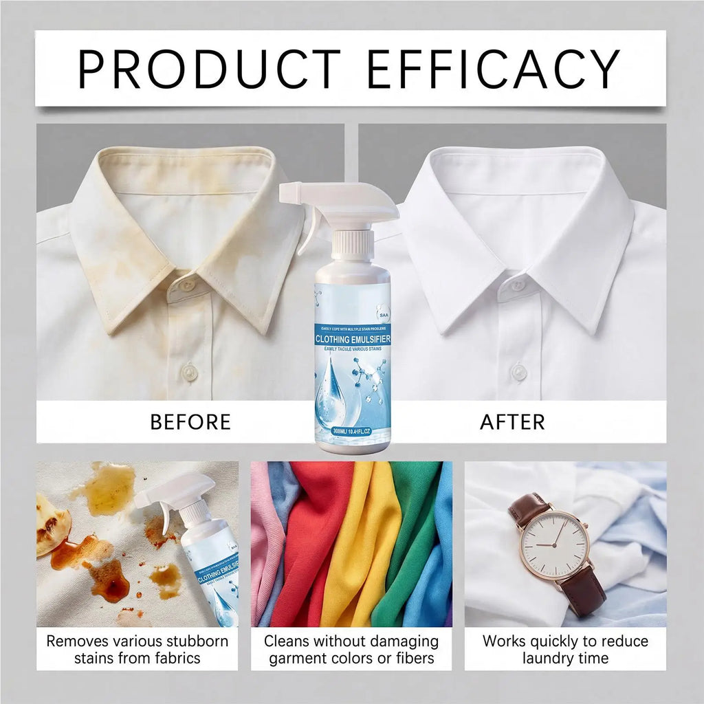 Enzyme Laundry Stain Remover Spray 308ml – Scented & Fabric-Safe