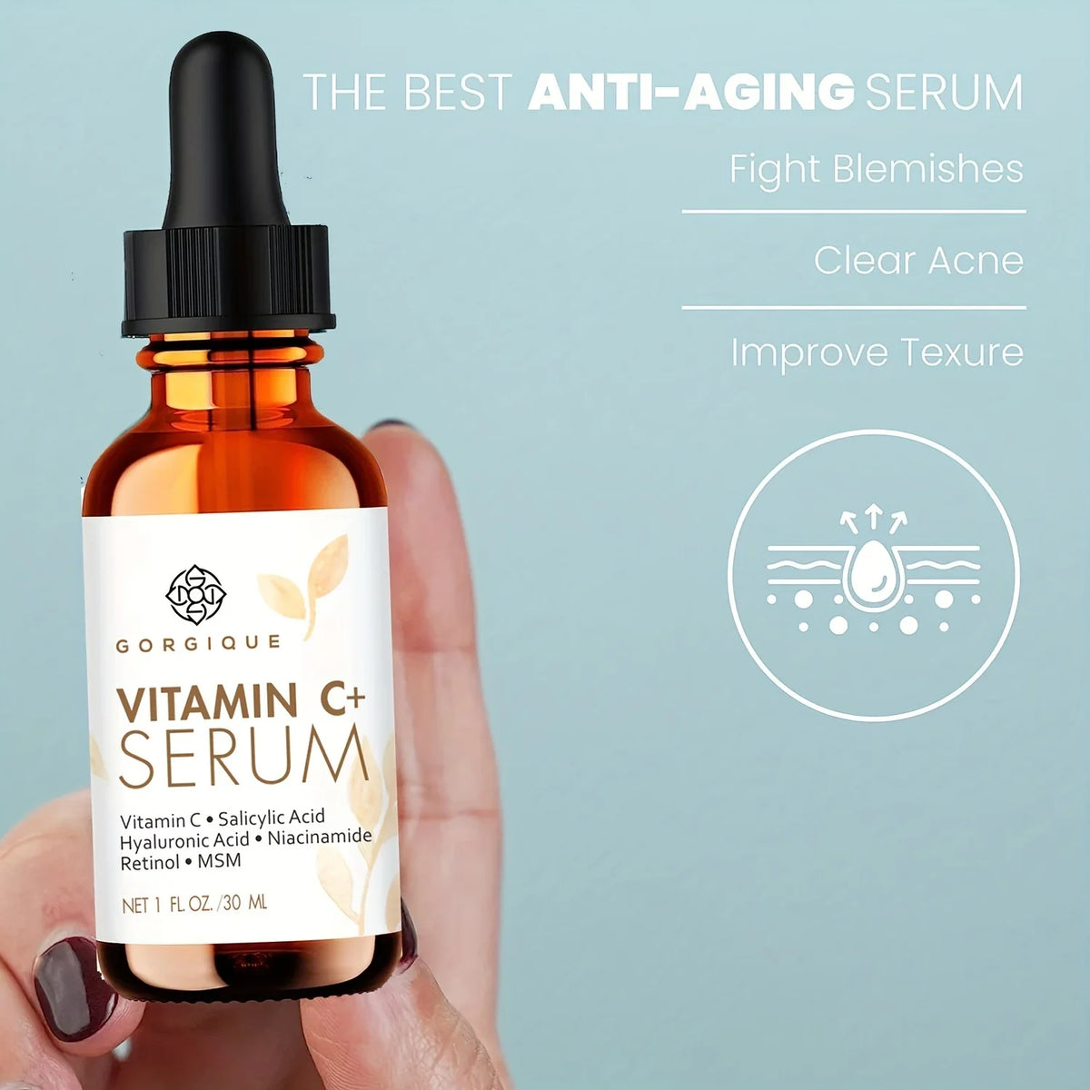 Vitamin C Serum Plus – Retinol, Hyaluronic Acid & Niacinamide