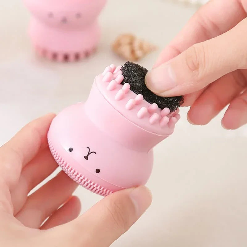 Silicone Face Cleansing Brush – Deep Pore Scrub Exfoliator
