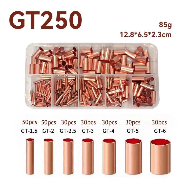 Copper Crimp Connector Kit – 7-Size Wire Ferrule Assortment