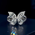 Huitan Butterfly Cubic Zirconia Ring for Women | Wedding Jewelry