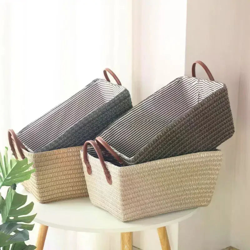 Household Japanese-style Foldable Rattan-like Woven Dirty Clothes