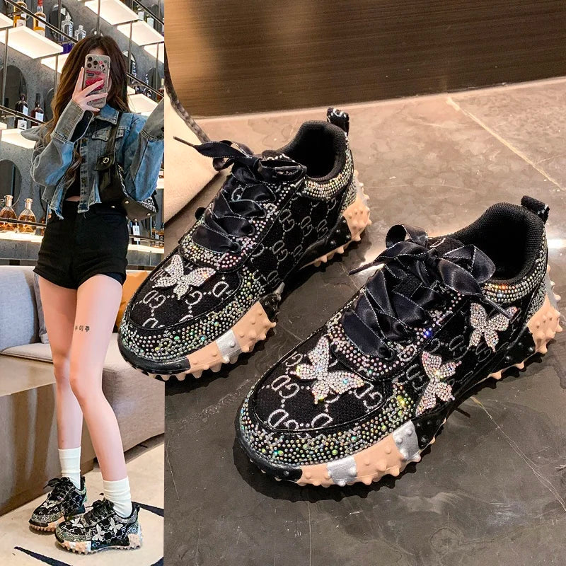 MCDV Women's Rhinestone Sneakers – Luxury Fashion Shoes