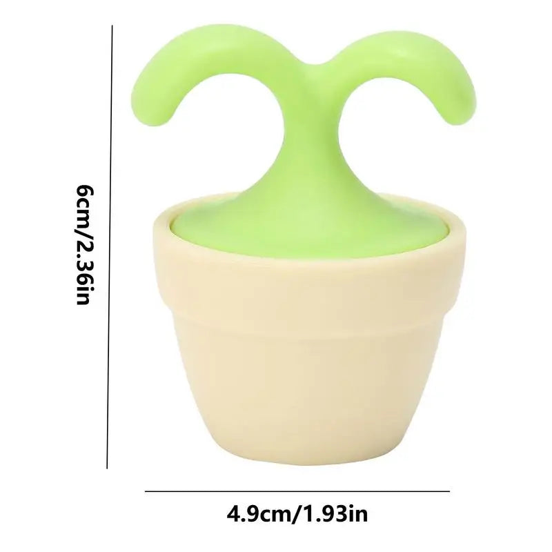 Flowerpot Roller Ball Massager – Cute Mini Manual Massage Tool