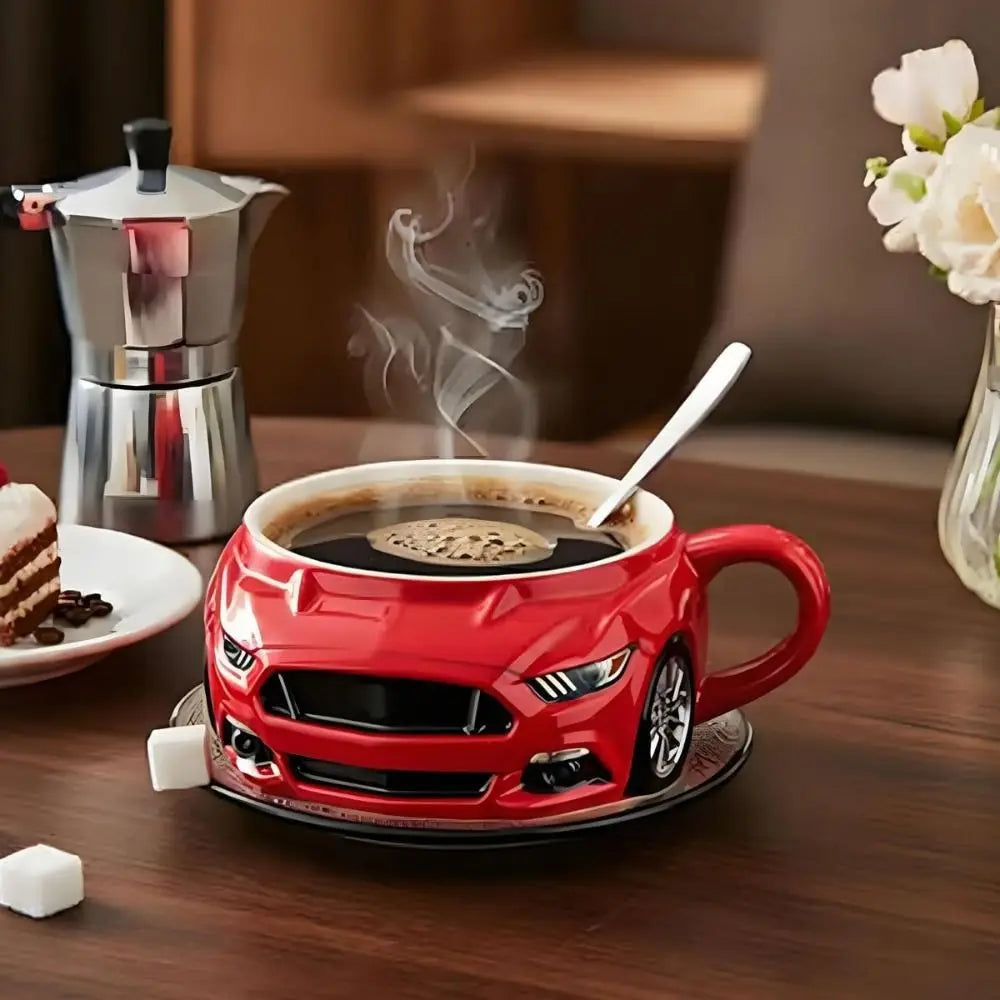 Car Shaped Stainless Steel Coffee Mug | Novelty Truck Gift