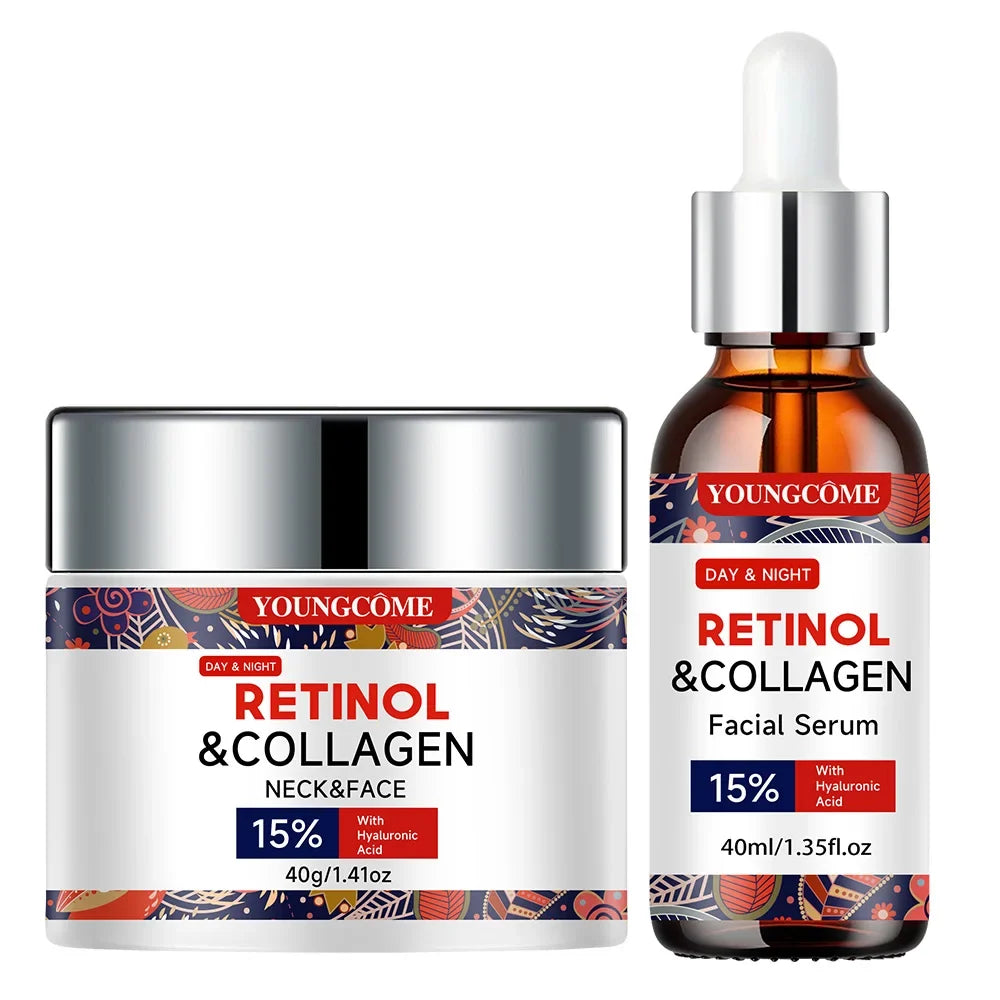 Retinol Collagen Serum | 15% Hyaluronic Acid | Hydrating Set
