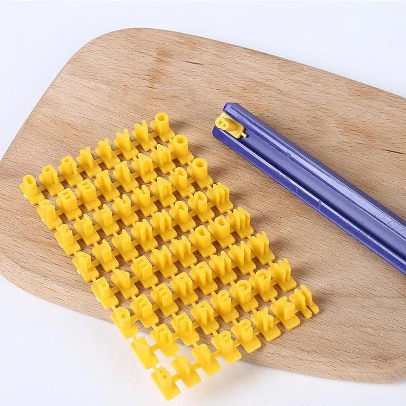Letter & Number Cookie Stamp Mold Set – DIY Baking Tool