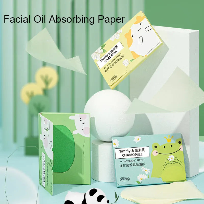 BIOAOUA 100-Pack Fragrance Facial Oil-Absorbing Sheets T-Zone