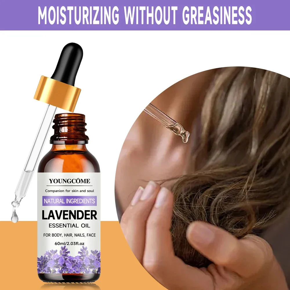 YOUNGCOME Pure Lavender Essential Oil – Hair, Face & Body