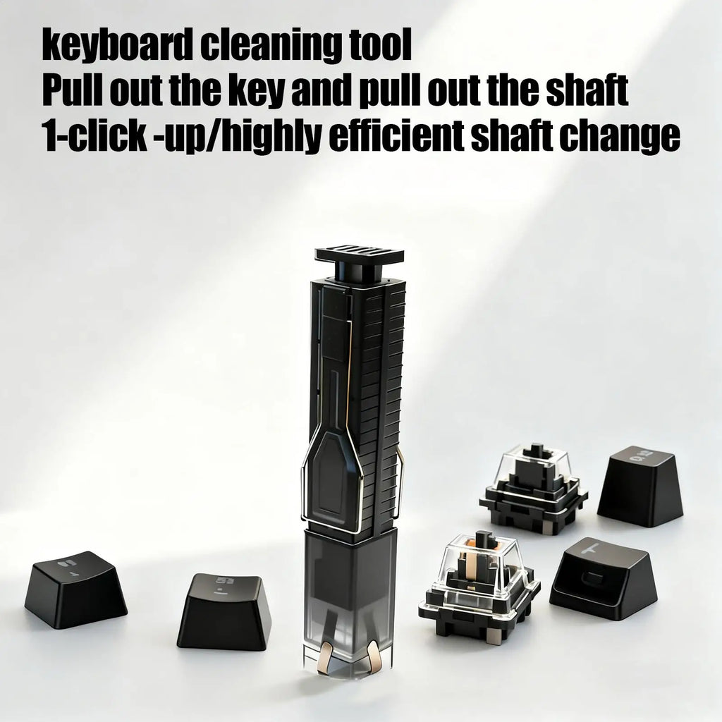 2-in-1 Keycap Puller 4-Claw Grip – Keyboard Key Removal Tool