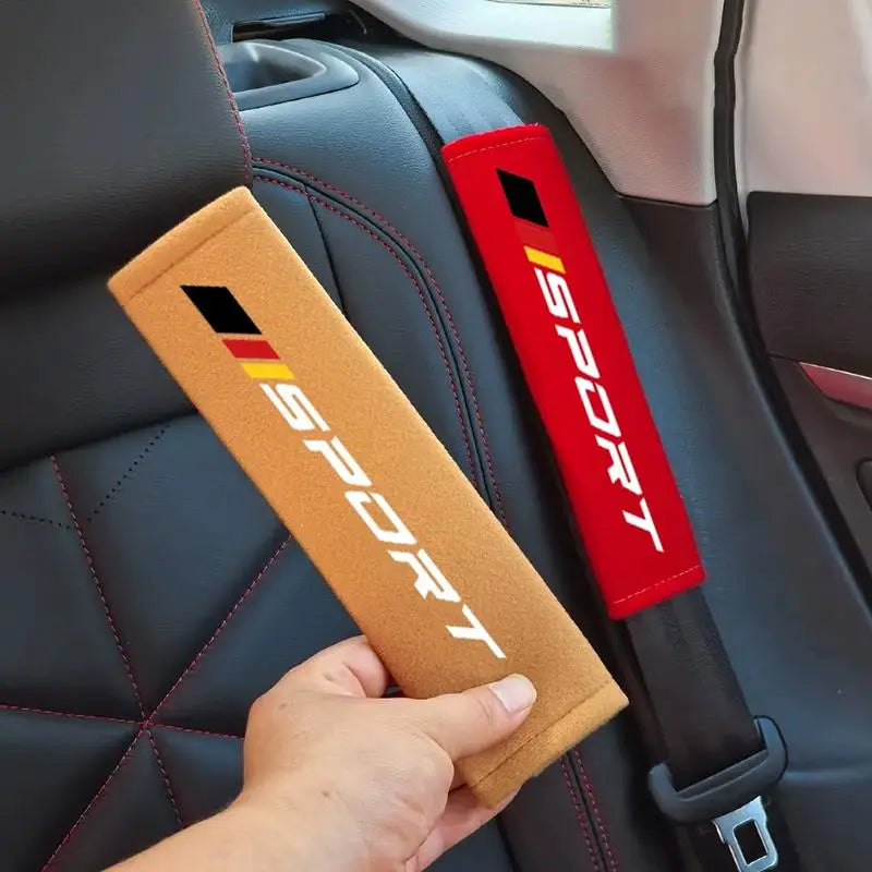 Soft Velveteen Car Seat Belt Cushion | 7 Colors, Universal Fit