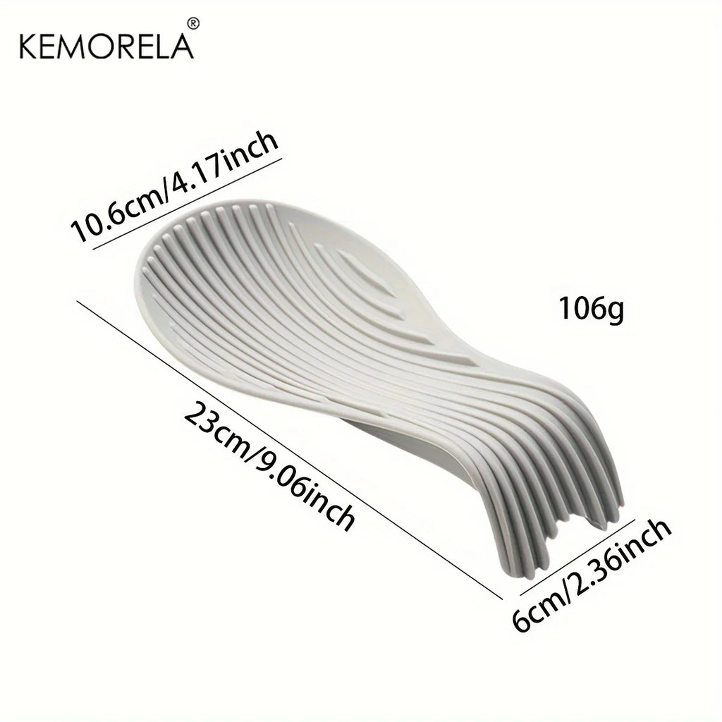 KEMORELA Silicone Spoon Rest – Heat-Resistant Utensil Holder